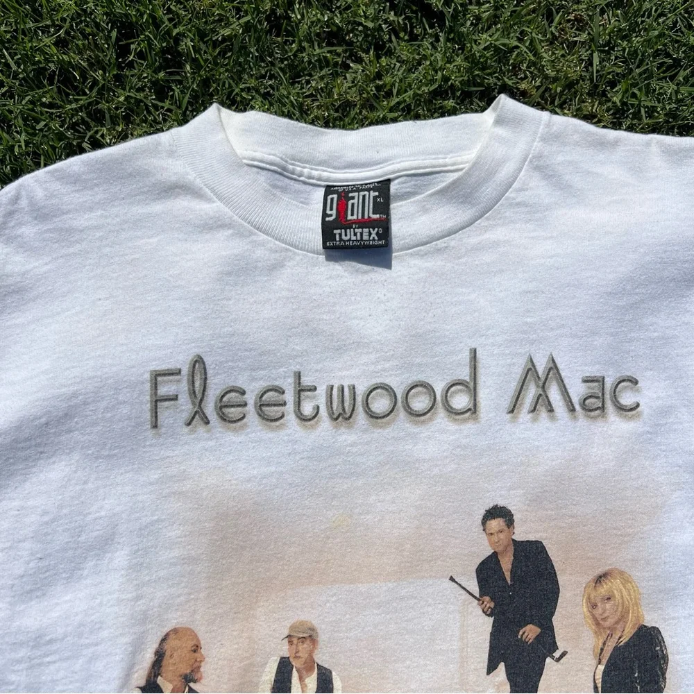 Mens vintage 90s Fleetwood Mac band tee shirt white cream the dance reunion tour - Picture 3 of 4